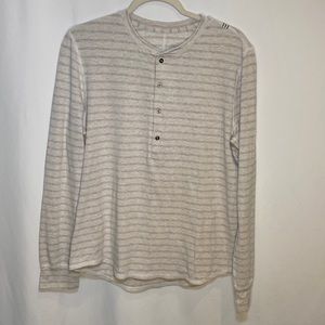 |Lululemon| Field Henley Long Sleeve striped L